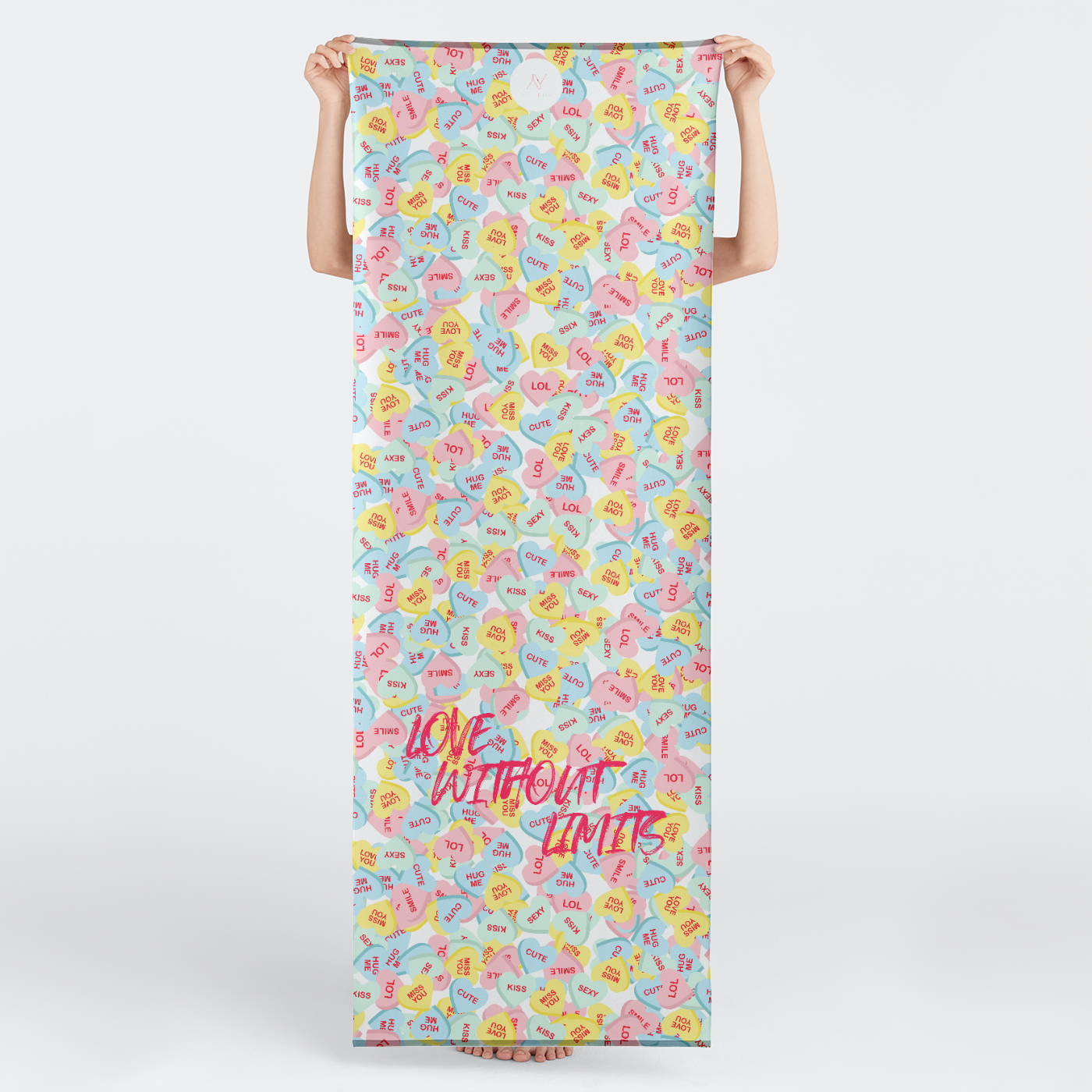 Love Me Yoga Mat Towel