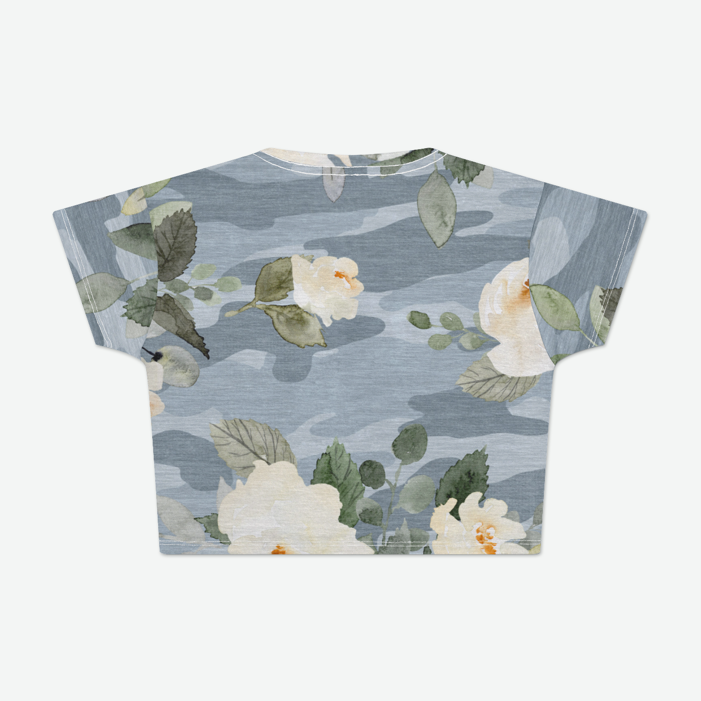 Floral Womens Crop Tee