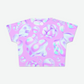 Blow Bubbles Womens Crop Tee